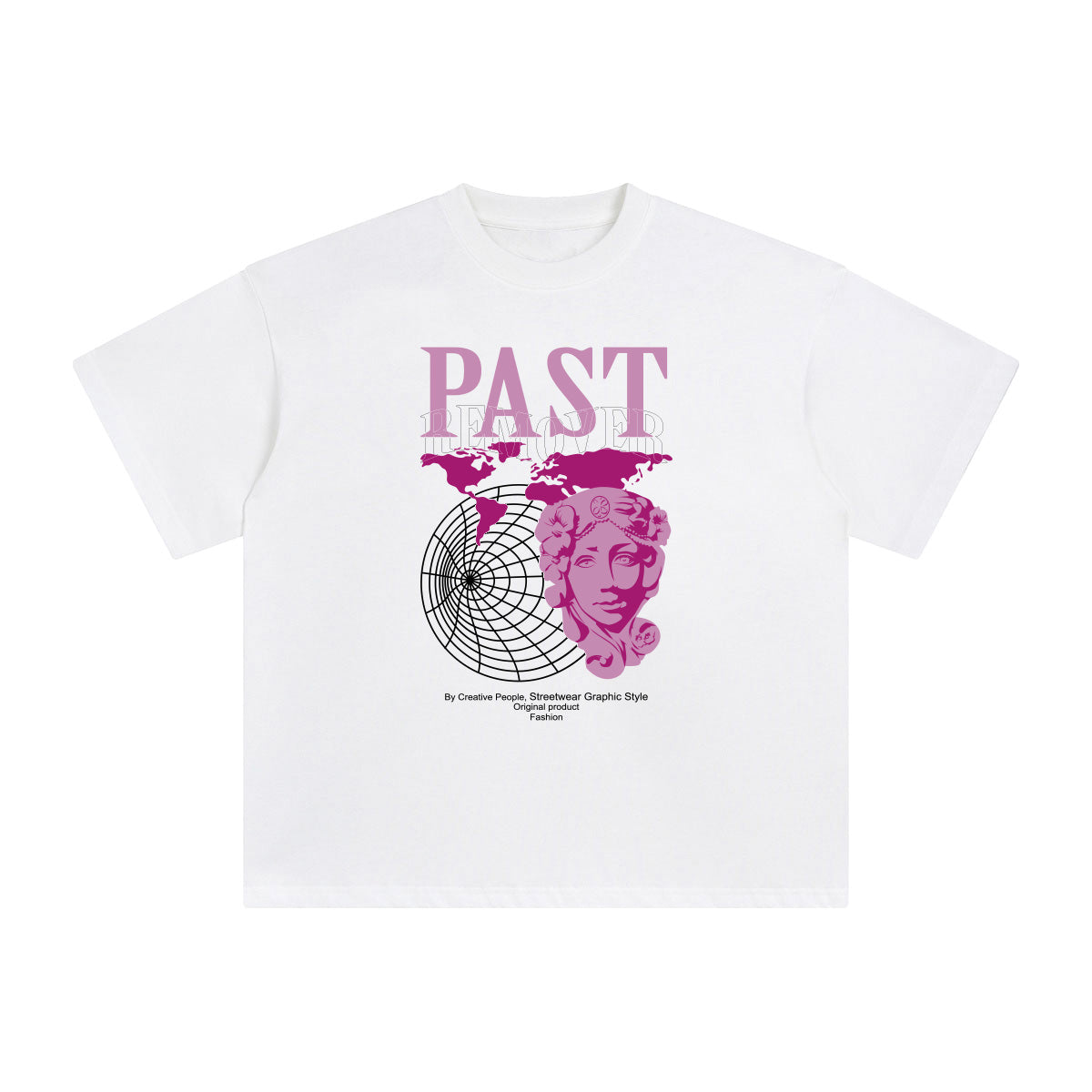Past Remover Abstract Graphic Tee-INNBLAC Fashion Apparel