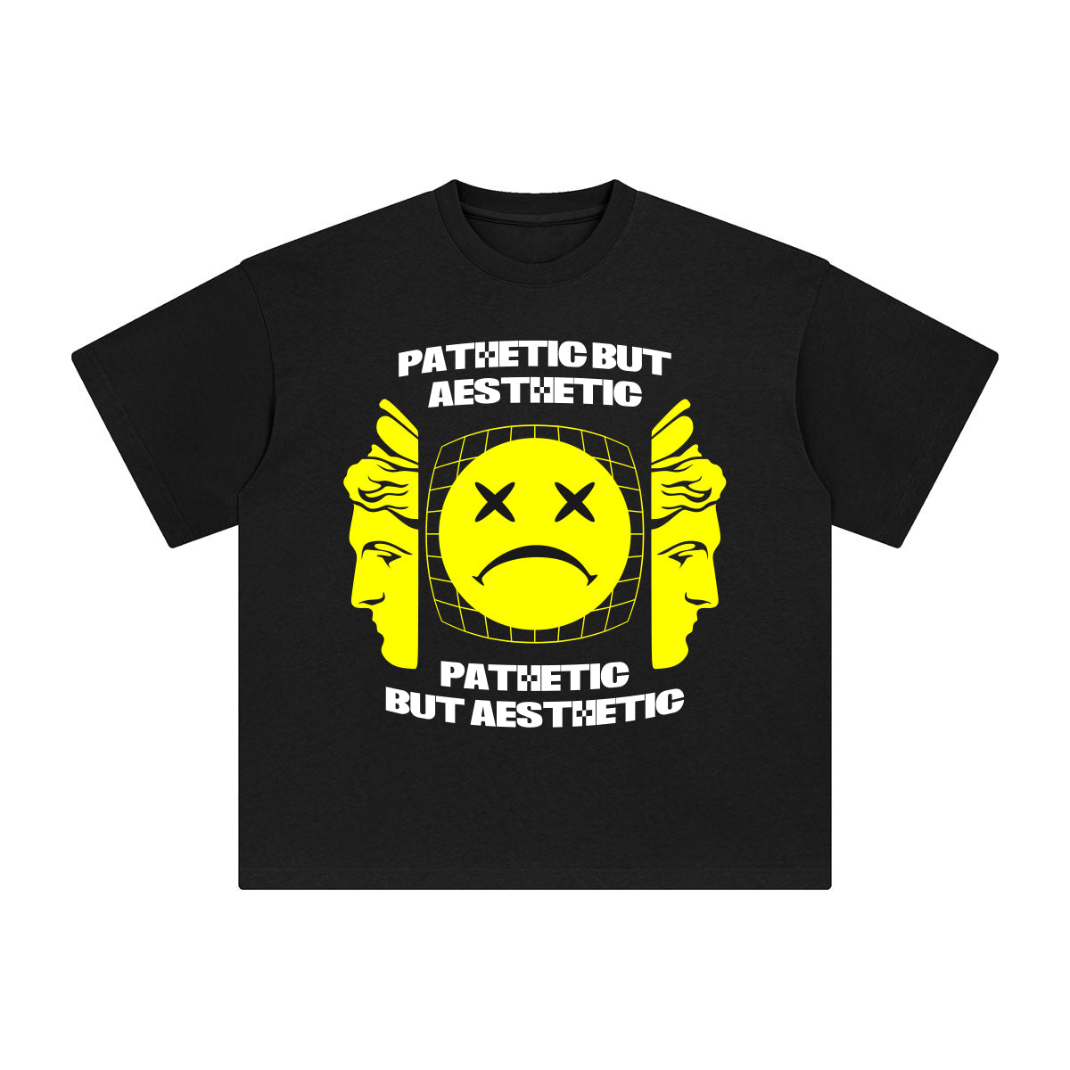 Pathetic But Aesthetic Abstract Graphic Tee-INNBLAC Fashion Apparel