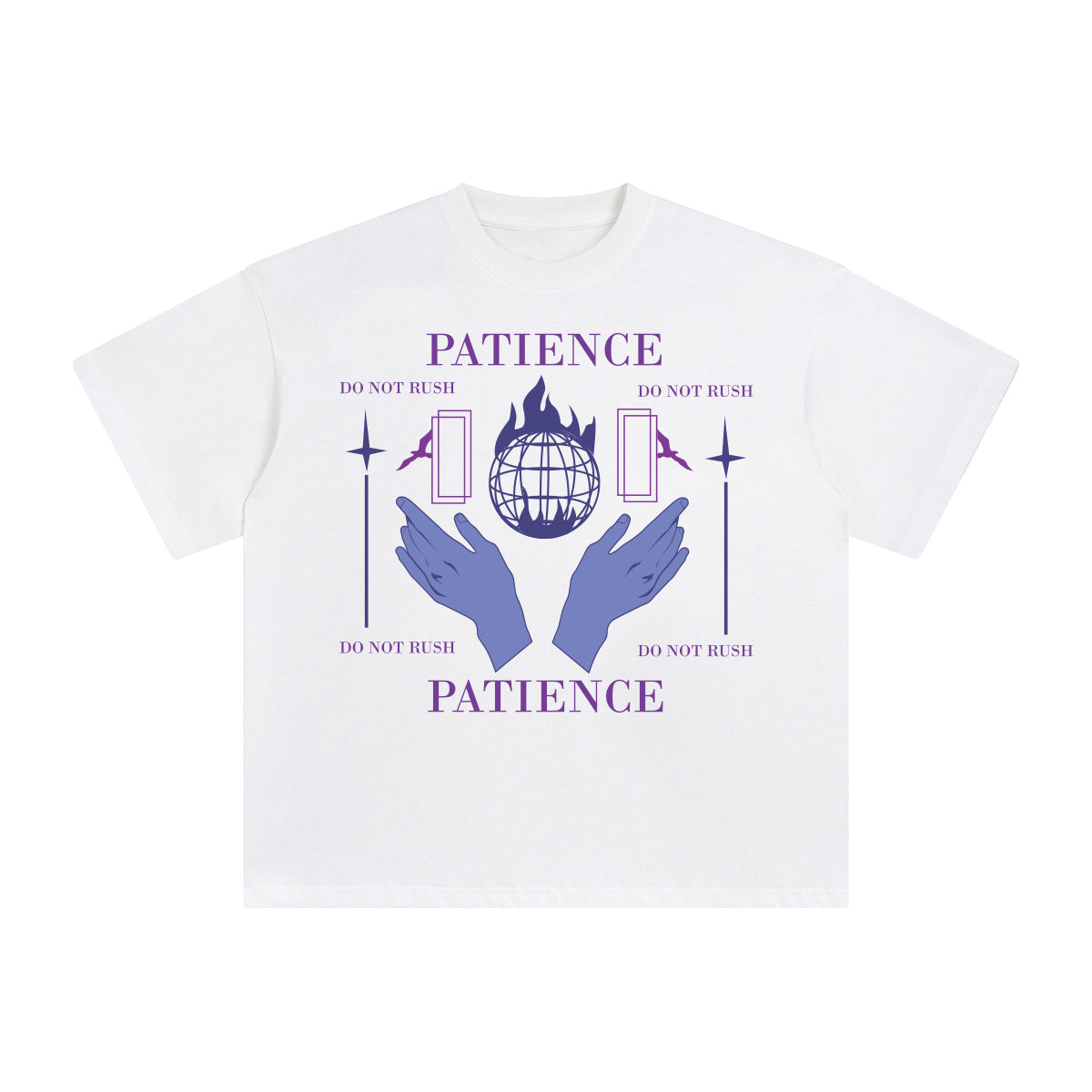 Patience Abstract Graphic Tee-INNBLAC Fashion Apparel