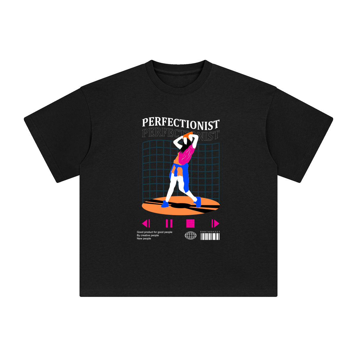 Perfectionist Abstract Art Graphic Tee-INNBLAC Fashion Apparel