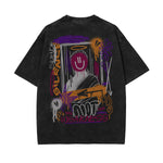 Personalized Graffiti Graphic Distressed Tee-INNBLAC Fashion Apparel