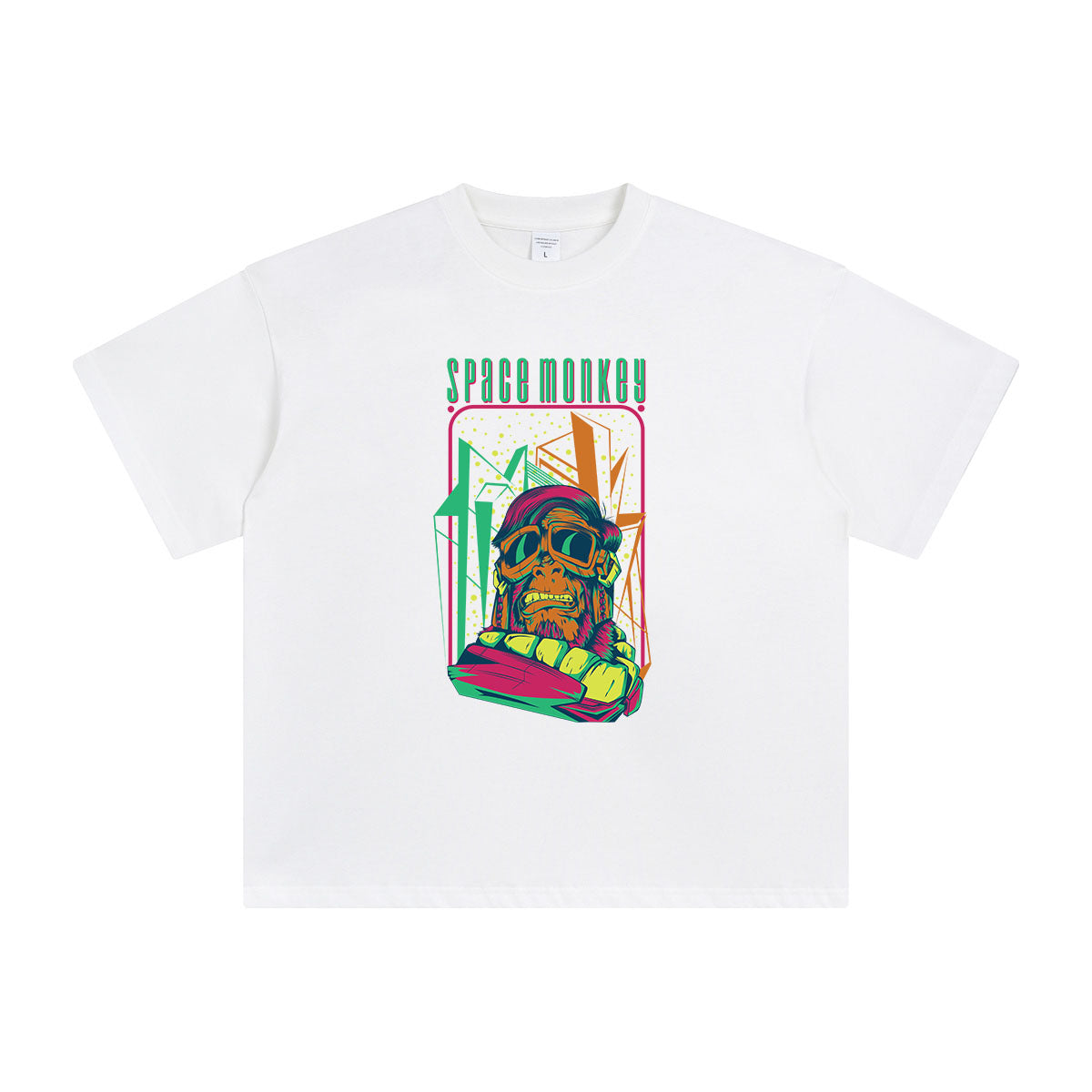Pop Style Space Monkey Graphic Tee-INNBLAC Fashion Apparel