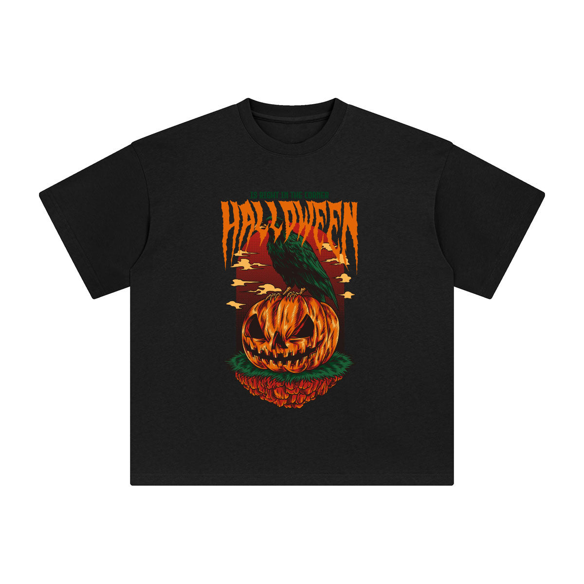 Pumpkin Lantern Halloween Graphic T Shirt-INNBLAC Fashion Apparel