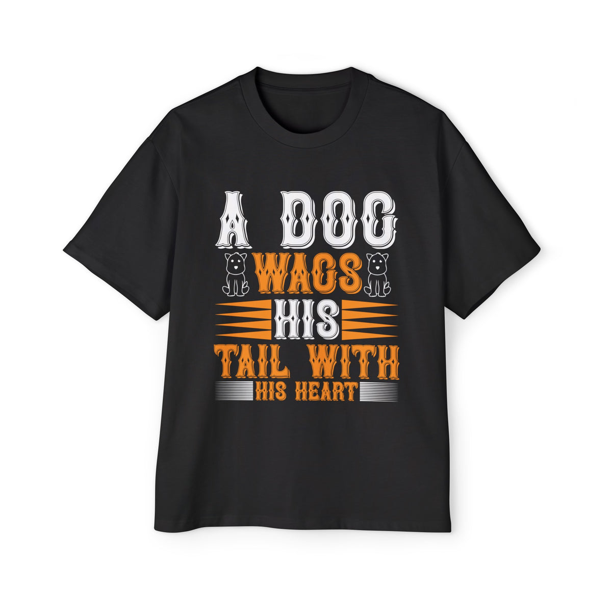 Puppies & Slogan Graphic Tee-INNBLAC Fashion Apparel