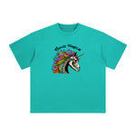 Rainbow Unicorn Skull Graphic Tee-INNBLAC Fashion Apparel