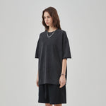 Women's Raw Edge Hem Vintage T Shirt 8oz-INNBLAC Fashion Apparel