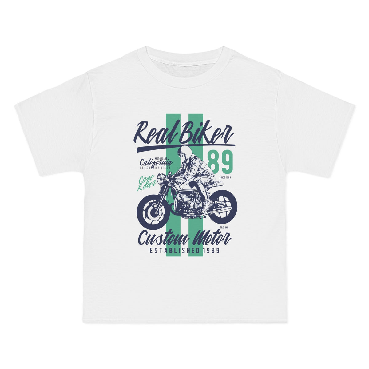Real Biker Retro Graphic Tee-INNBLAC Fashion Apparel