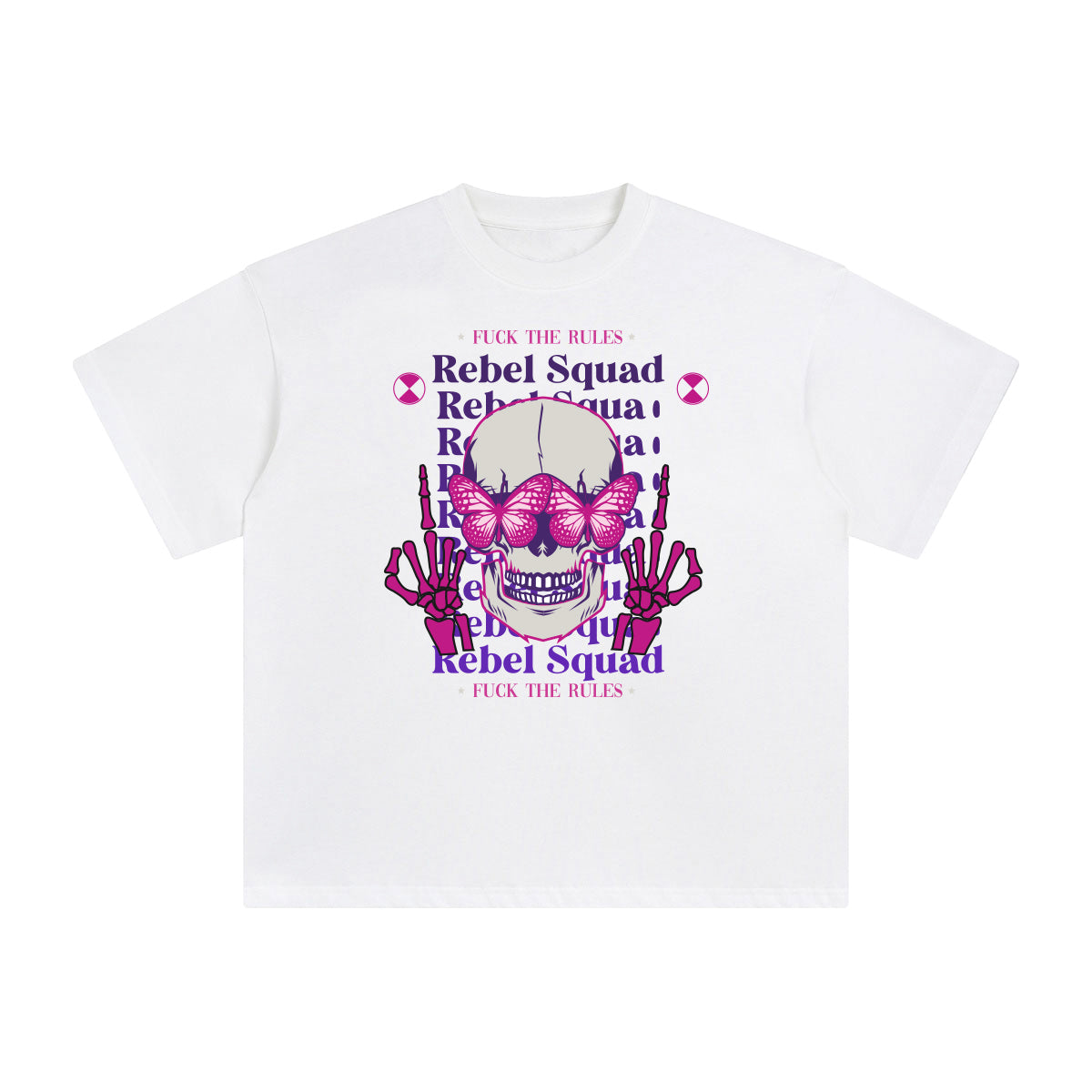 Rebel Squad Abstract Graphic Tee-INNBLAC Fashion Apparel