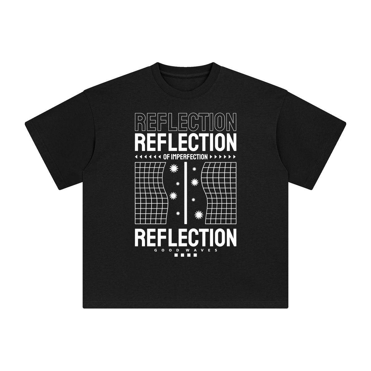 Reflection Abstract Graphic Tee-INNBLAC Fashion Apparel
