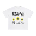Resuscitate the Justice Abstract Graphic Tee-INNBLAC Fashion Apparel