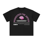 Resuscitate the Justice Abstract Graphic Tee-INNBLAC Fashion Apparel
