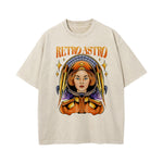 Retro Astro Washed Graphic Tee-INNBLAC Fashion Apparel