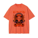 Retro Astro Washed Graphic Tee-INNBLAC Fashion Apparel