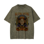 Retro Astro Washed Graphic Tee-INNBLAC Fashion Apparel
