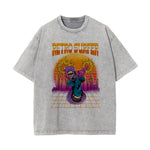 Retro Surfer Washed Graphic Tee-INNBLAC Fashion Apparel