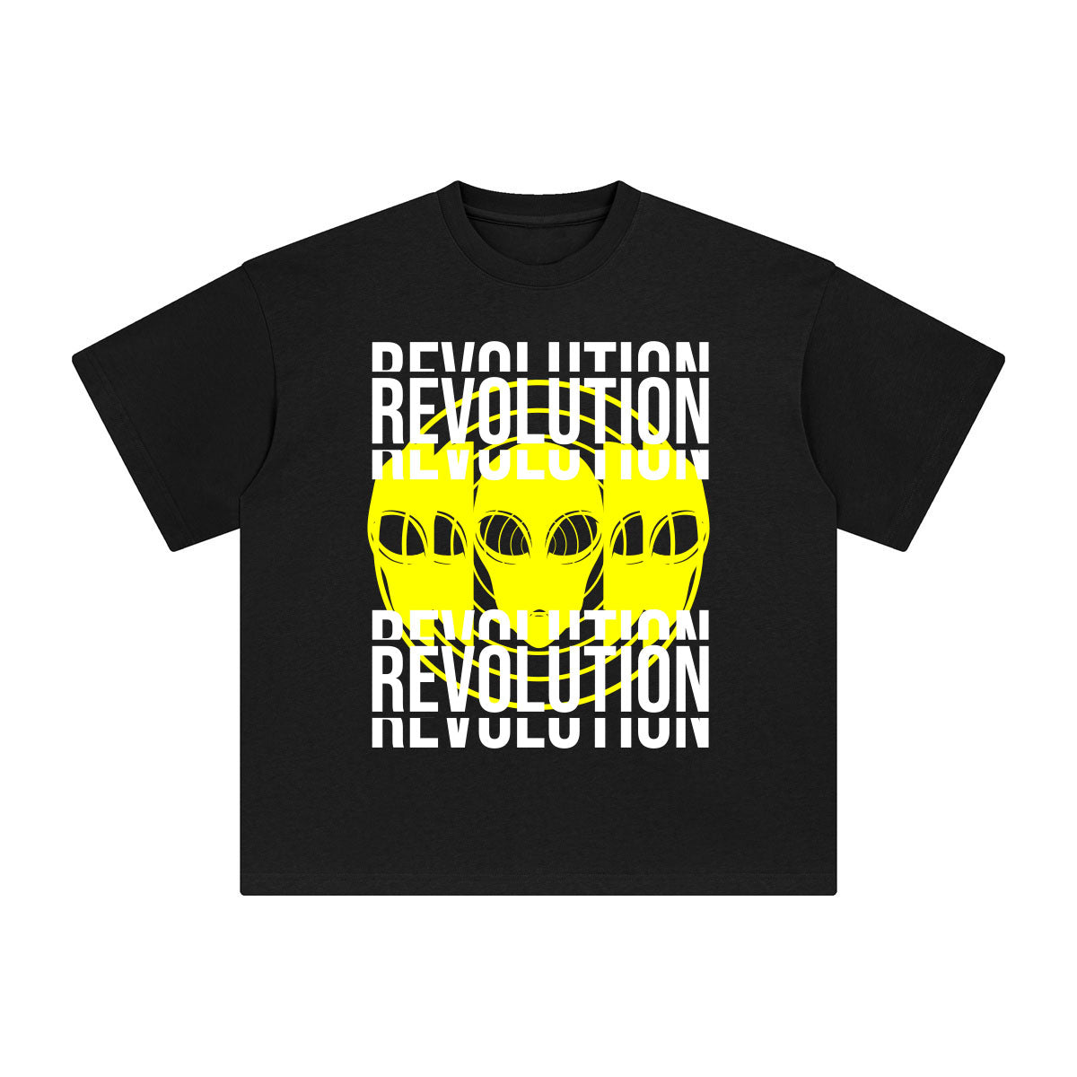 Revolution Abstract Graphic Tee-INNBLAC Fashion Apparel
