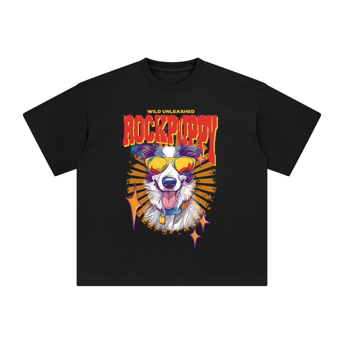 Rock Puppy Graphic T Shirt-INNBLAC Fashion Apparel