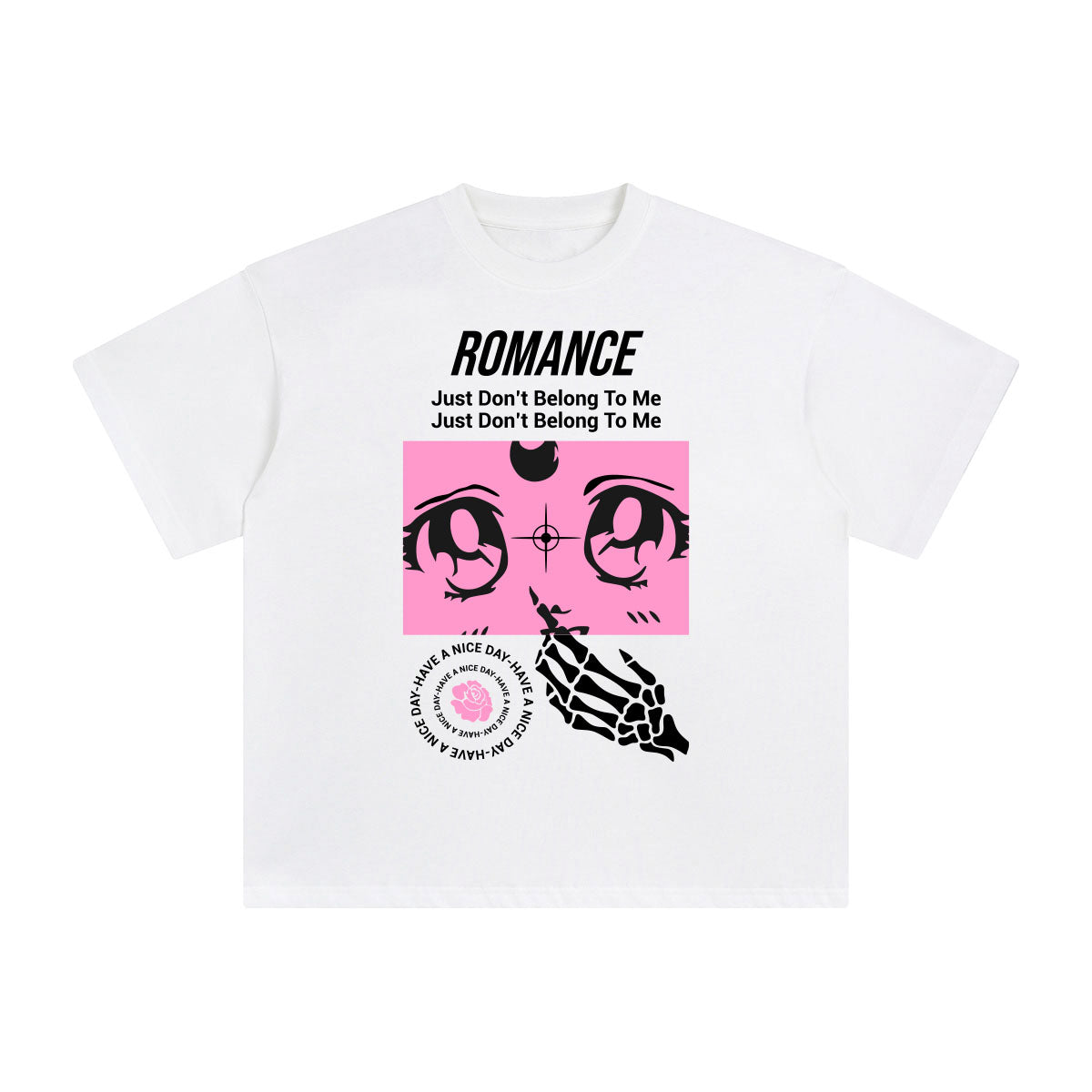 Romance Abstract Graphic Tee-INNBLAC Fashion Apparel