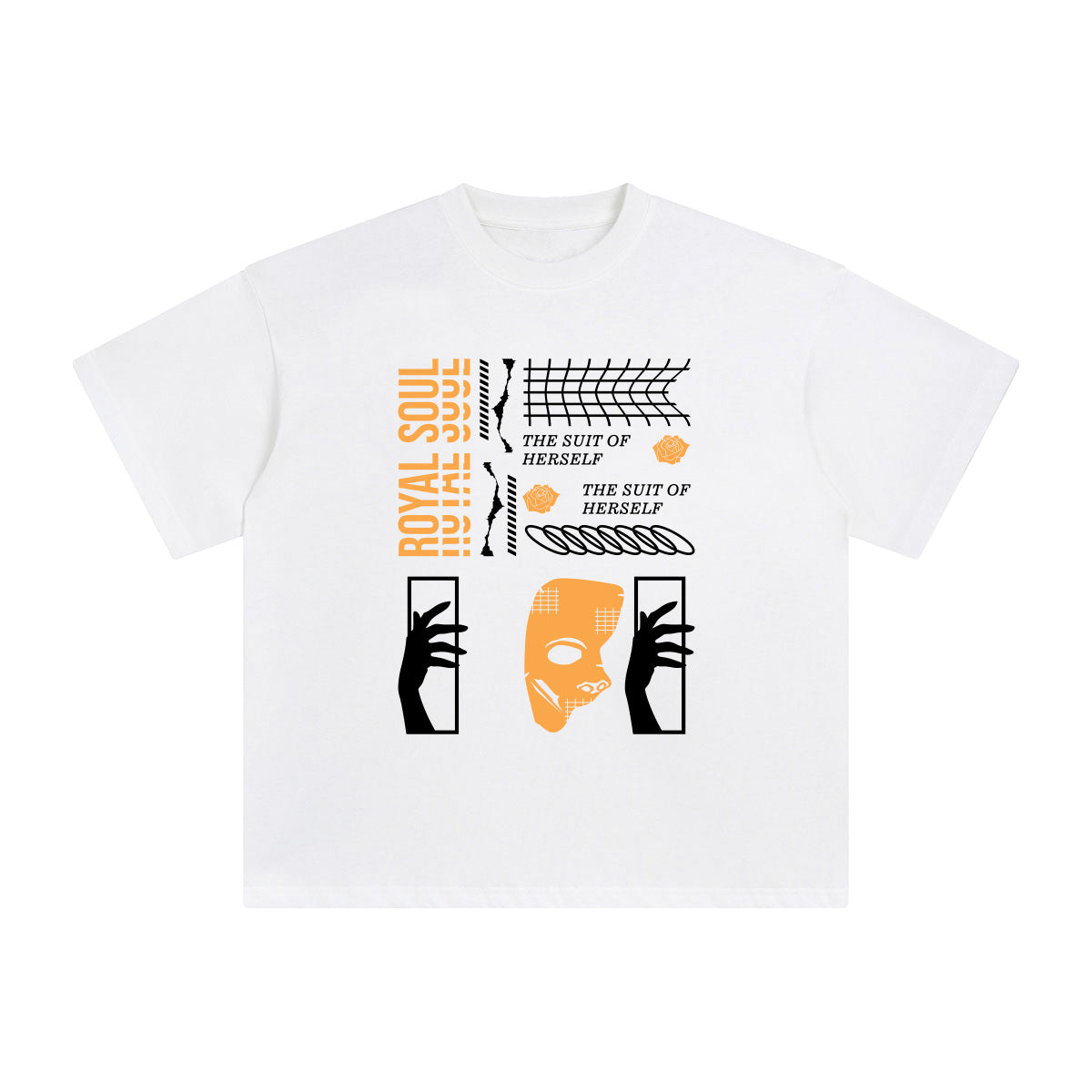 Royal Soul Abstract Art Graphic Tee-INNBLAC Fashion Apparel