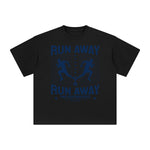 Run Away Abstract Graphic Tee-INNBLAC Fashion Apparel
