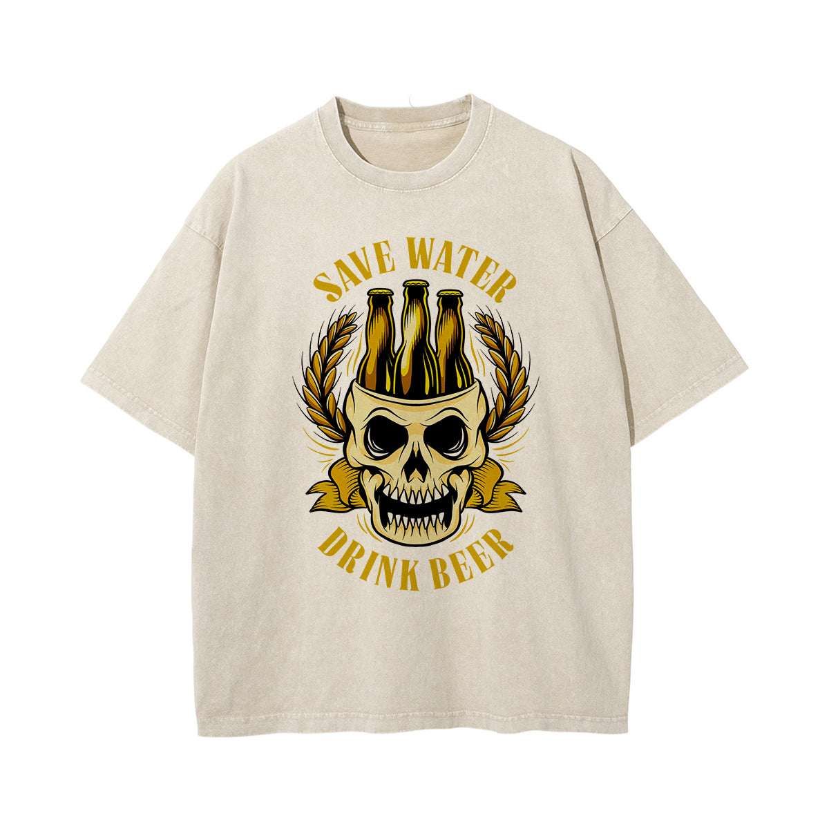 Save Water Drink Beer Thick Tee-INNBLAC Fashion Apparel