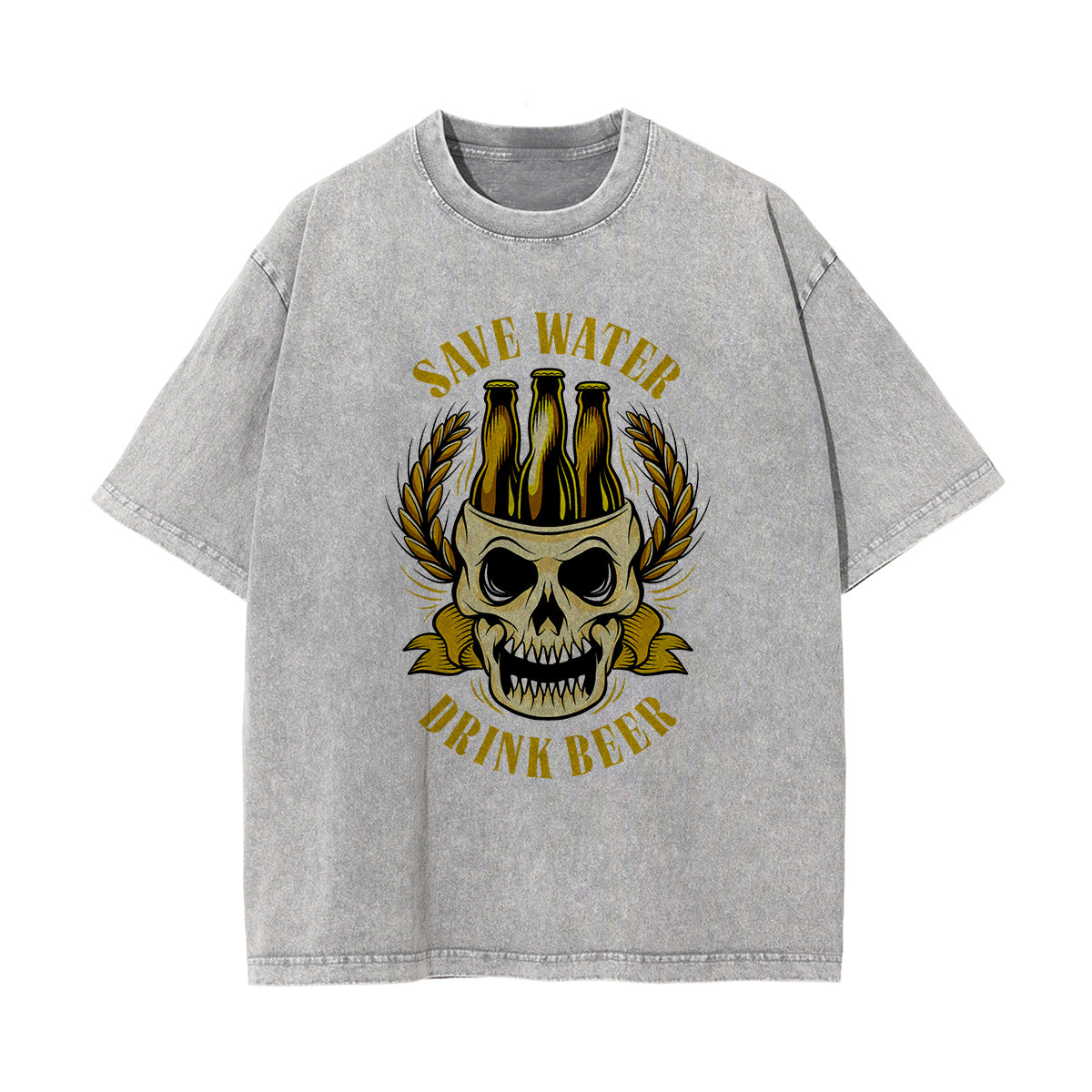 Save Water Drink Beer Thick Tee-INNBLAC Fashion Apparel