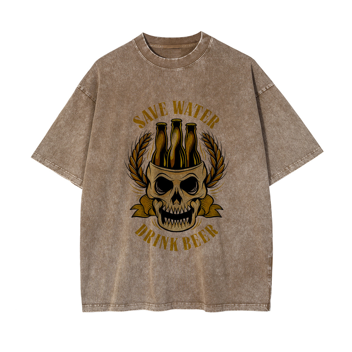 Save Water Drink Beer Thick Tee-INNBLAC Fashion Apparel