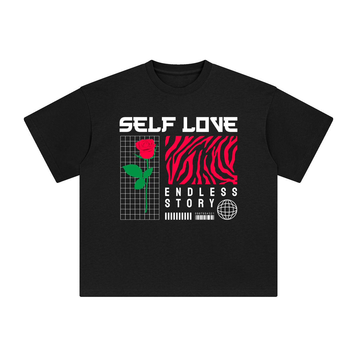 Self Love Abstract Graphic Tee-INNBLAC Fashion Apparel