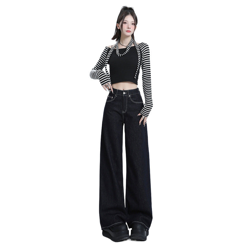 Selvedge Women's Baggy Jeans-INNBLAC Fashion Apparel