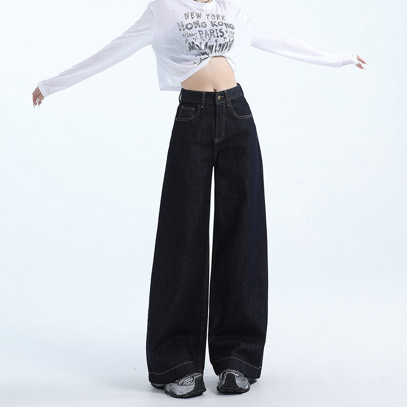 Selvedge Women's Baggy Jeans-INNBLAC Fashion Apparel