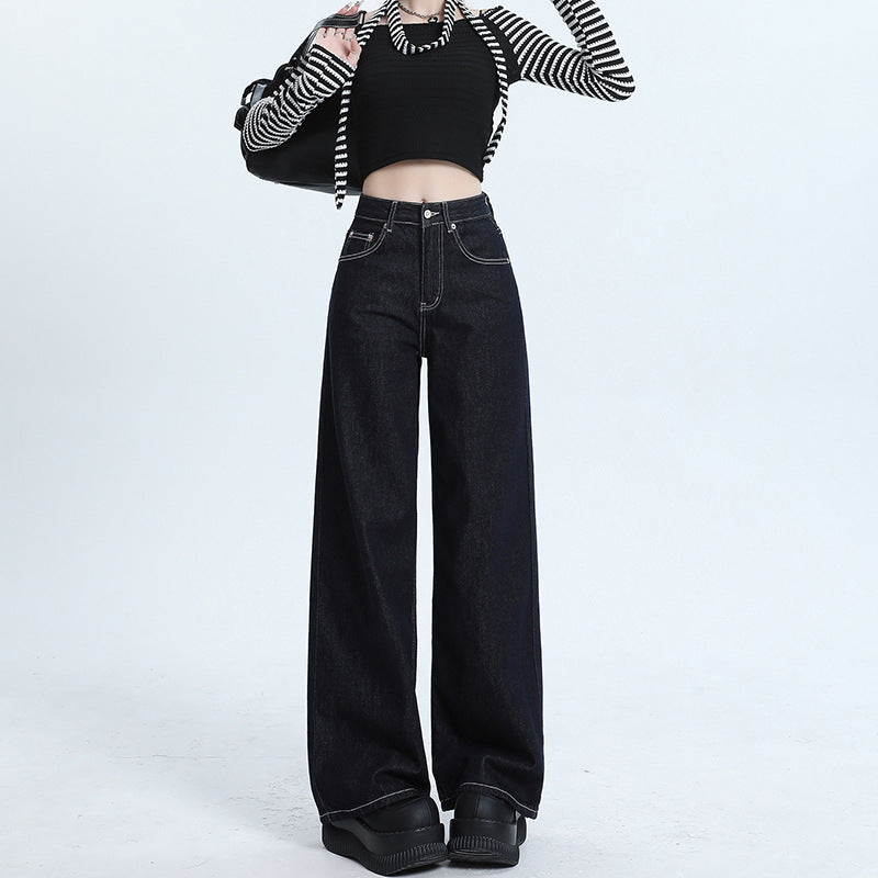 Selvedge Women's Baggy Jeans-INNBLAC Fashion Apparel