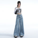 Selvedge Women's Flare Jeans-INNBLAC Fashion Apparel