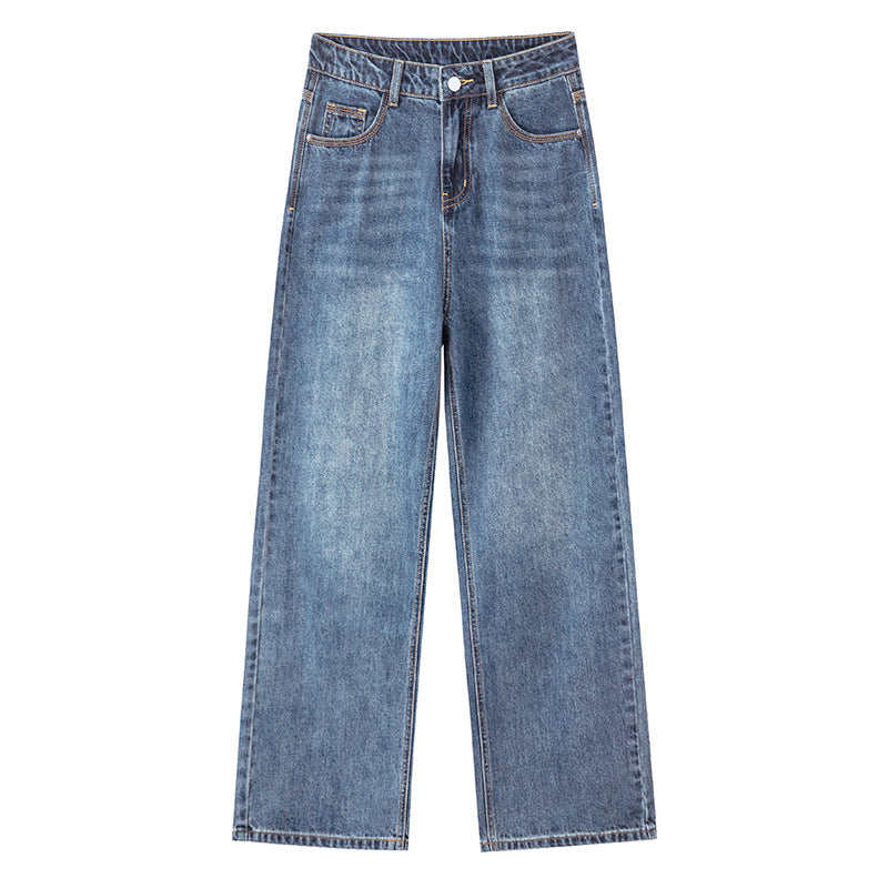 Selvedge Women's Straight Leg Jeans-INNBLAC Fashion Apparel