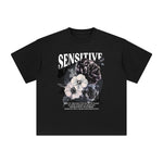 Sensitive Blossom Aesthetic Graphic Tee-INNBLAC Fashion Apparel