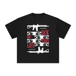 Sick of This Life Abstract Graphic Tee-INNBLAC Fashion Apparel