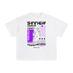 Sinner Looking for Forgiveness Abstract Graphic Tee-INNBLAC Fashion Apparel
