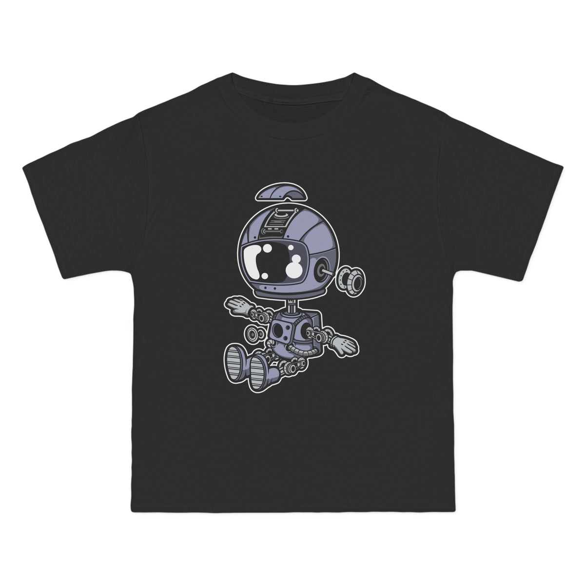 Sitting Astronaut Robot Graphic Tee-INNBLAC Fashion Apparel