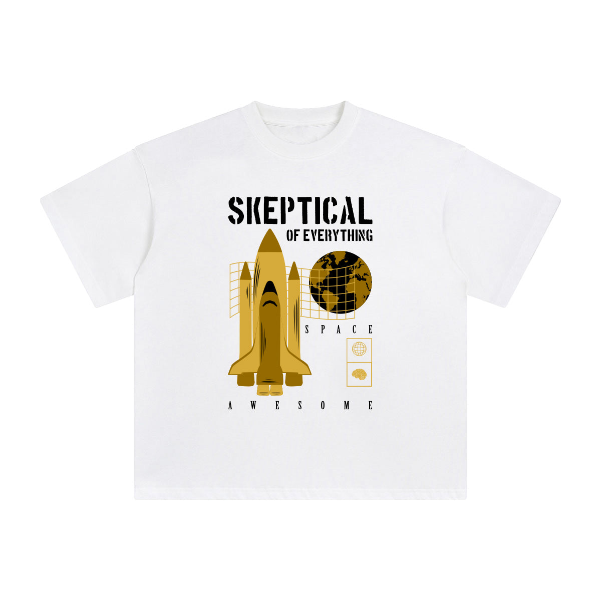 Skeptical of Everything Abstract Graphic Tee-INNBLAC Fashion Apparel