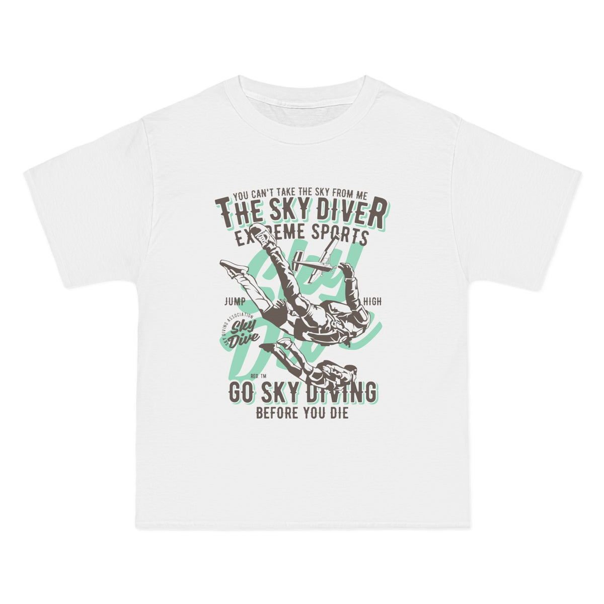 Sky Diver Retro Graphic Tee-INNBLAC Fashion Apparel