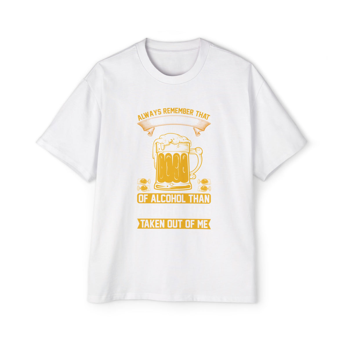 Slogan & Beer Graphic Tee-INNBLAC Fashion Apparel