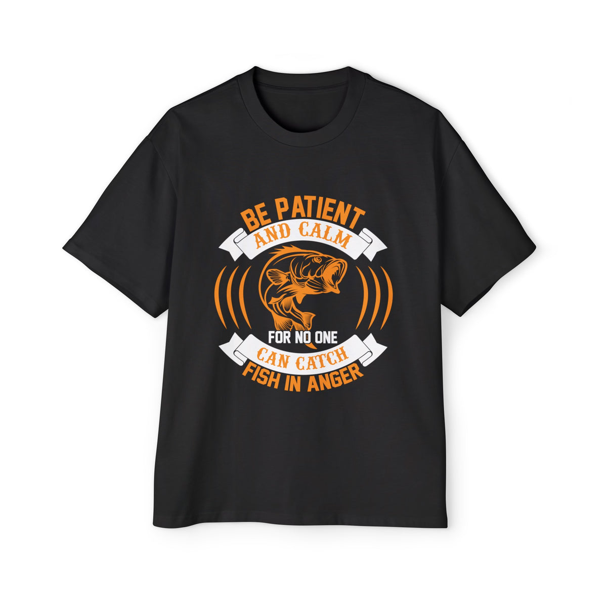 Slogan & Fish Graphic Tee-INNBLAC Fashion Apparel
