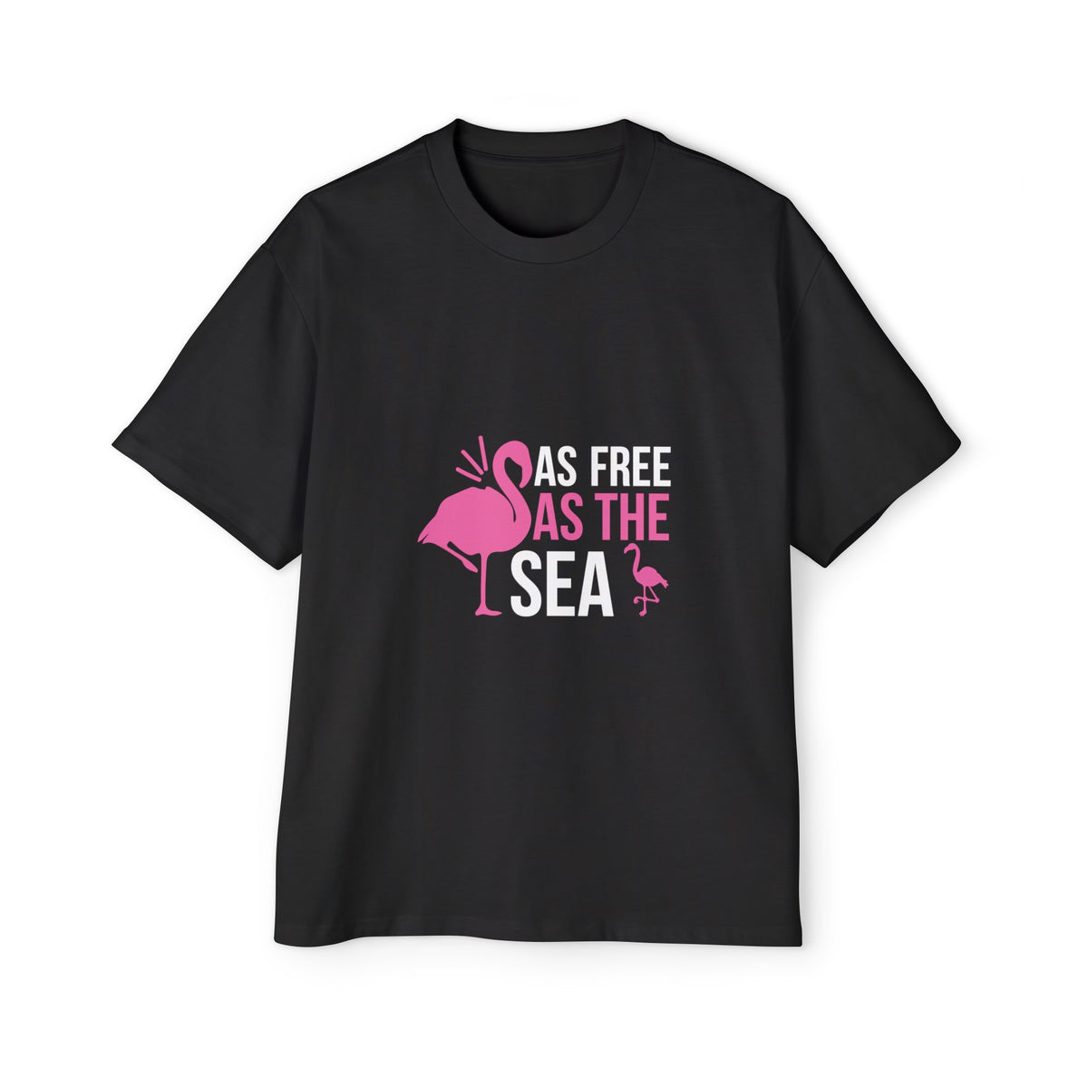 Slogan & Red-crowned Crane Graphic Tee-INNBLAC Fashion Apparel