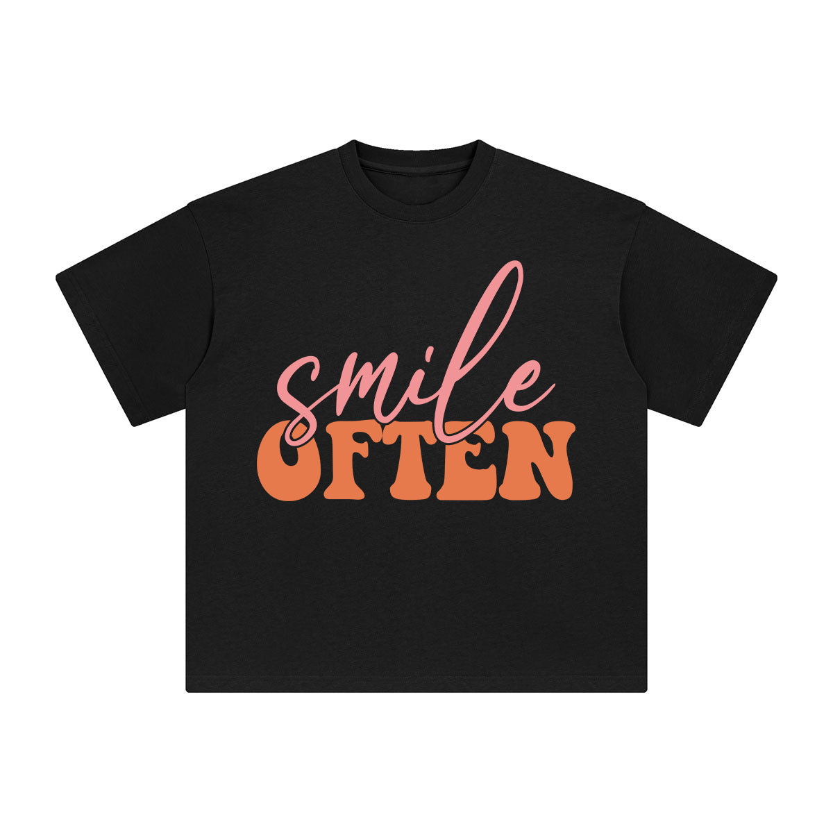 Smile Often Graphic Tee-INNBLAC Fashion Apparel