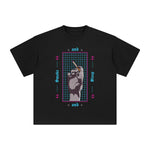 Smoke and Sleep Abstract Graphic Tee-INNBLAC Fashion Apparel