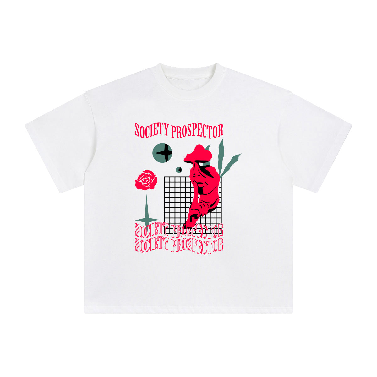 Society Prospector Abstract Graphic Tee-INNBLAC Fashion Apparel