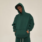 Oversized Plush Lining Plain Hoodie-INNBLAC Fashion Apparel