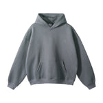 Oversized Plush Lining Plain Hoodie-INNBLAC Fashion Apparel