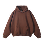 Oversized Plush Lining Plain Hoodie-INNBLAC Fashion Apparel