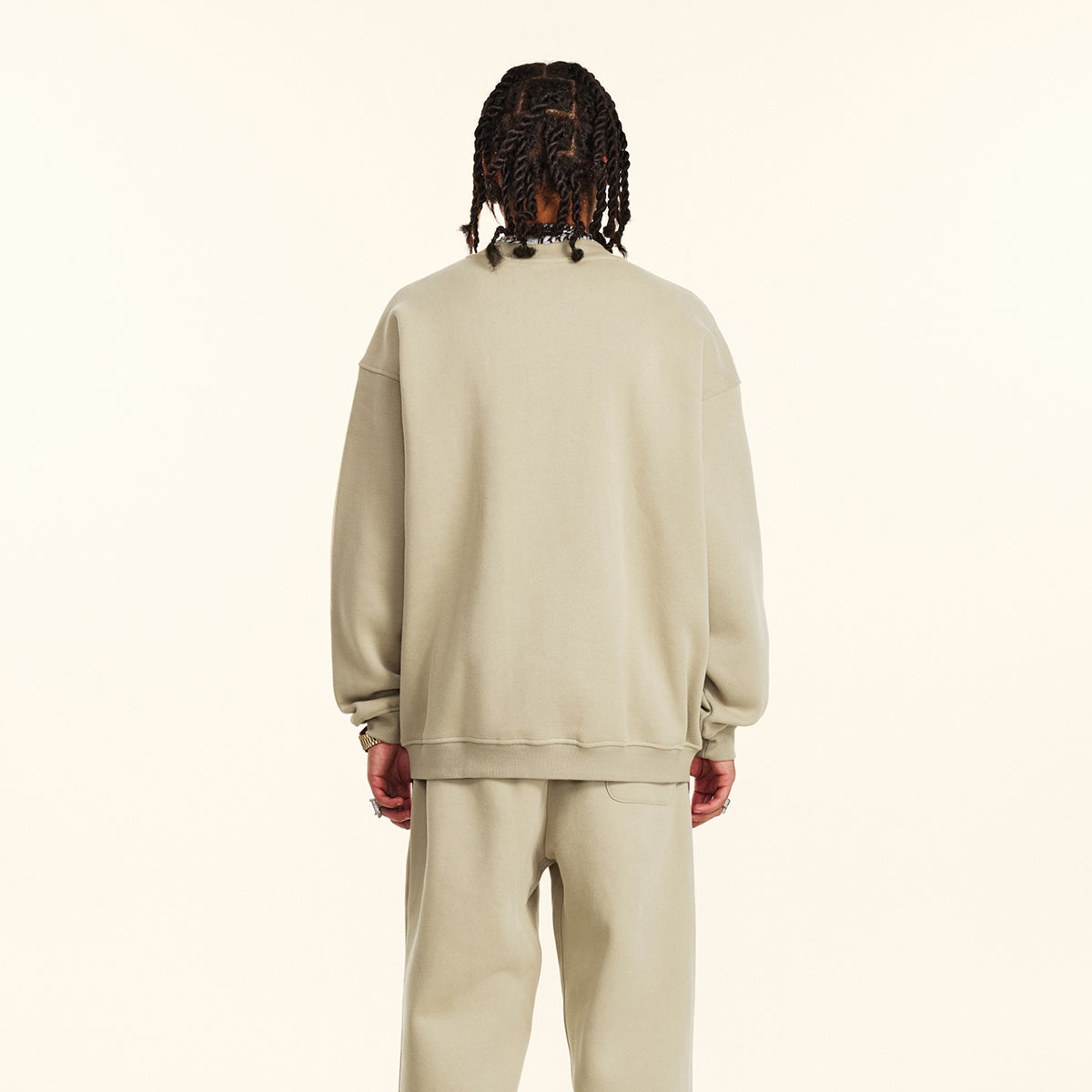 Solid French Terry Oversized Sweatshirt-INNBLAC Fashion Apparel