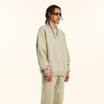 Solid French Terry Oversized Sweatshirt-INNBLAC Fashion Apparel